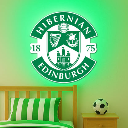 Hibernian FC Crest LED Backlit Wallpop