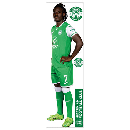 Hibernian F.C. Elie Youan 24-25 Player Wall Sticker