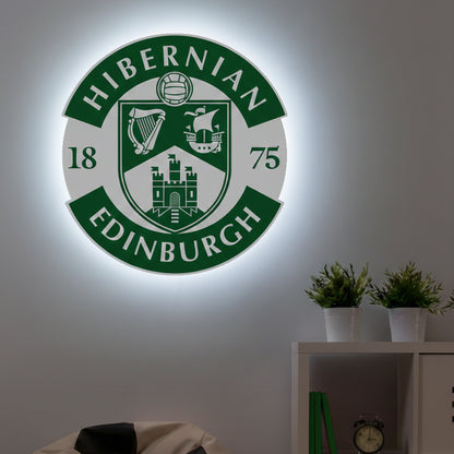 Hibernian FC Crest LED Backlit Wallpop