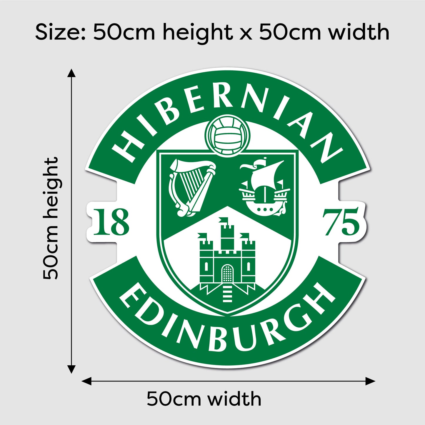 Hibernian FC Crest LED Backlit Wallpop