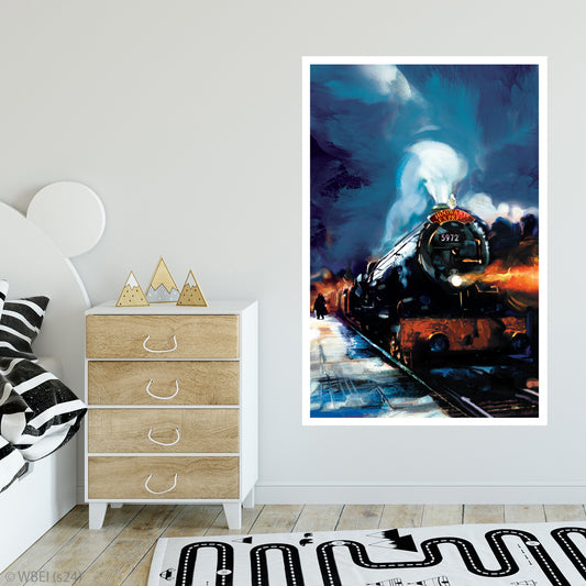 HARRY POTTER Wall Sticker – Hogwarts Express Watercolour Wall Decal Wizarding World Art