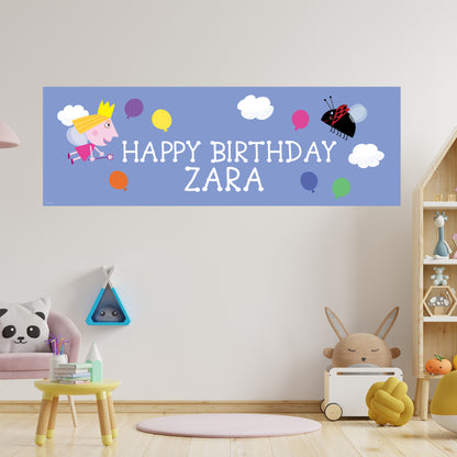 Ben And Holly Birthday - Holly And Gaston Personalised Banner Wall Sticker