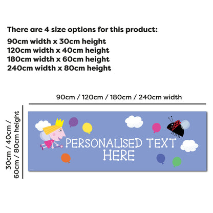 Ben And Holly Birthday - Holly And Gaston Personalised Banner Wall Sticker