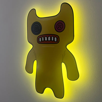 Fuggler Yellow Indecisive Monster LED Backlit Wallpop