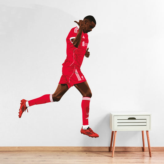 Liverpool FC Wall Sticker - Isak 25/26 Illustration Wall Decal