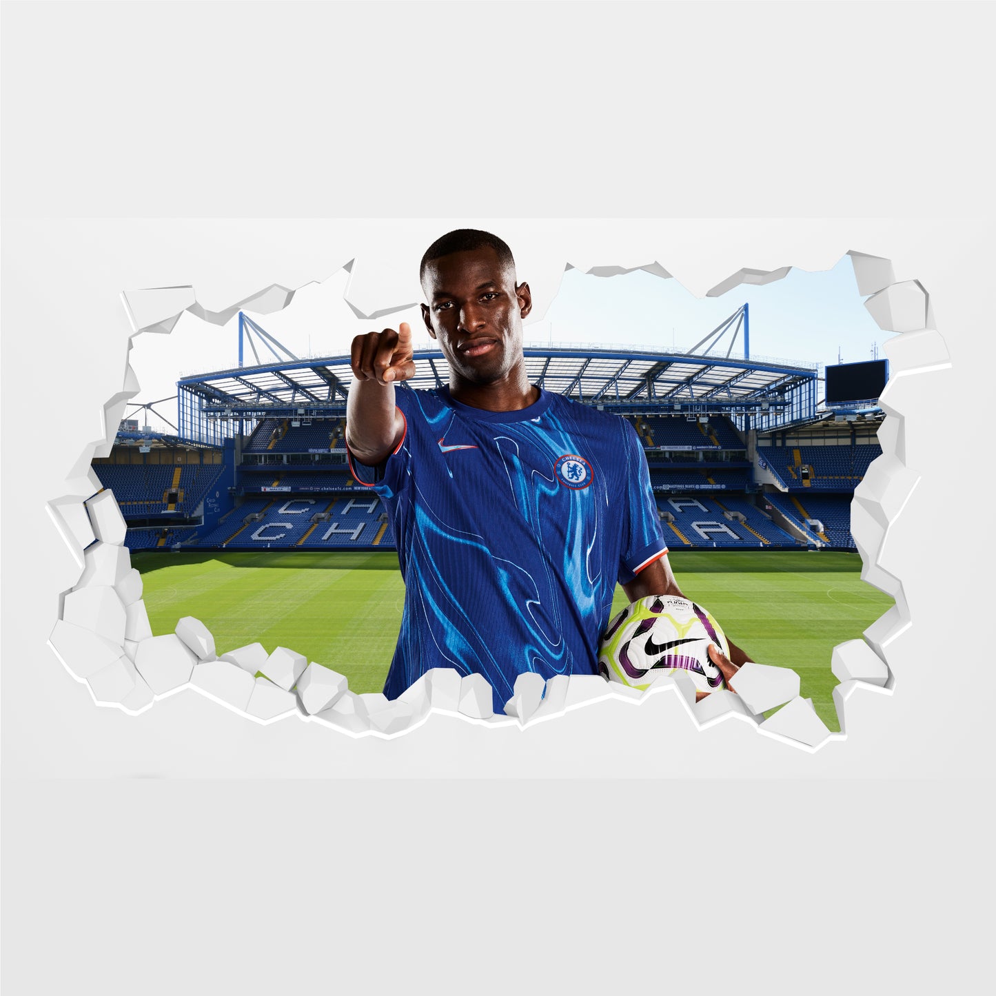 Chelsea Football Club - Jackson 24/25 Broken Wall Sticker