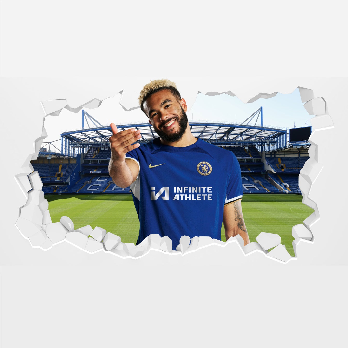 Chelsea FC - Reece James 23/24 Broken Wall Sticker Decal Set