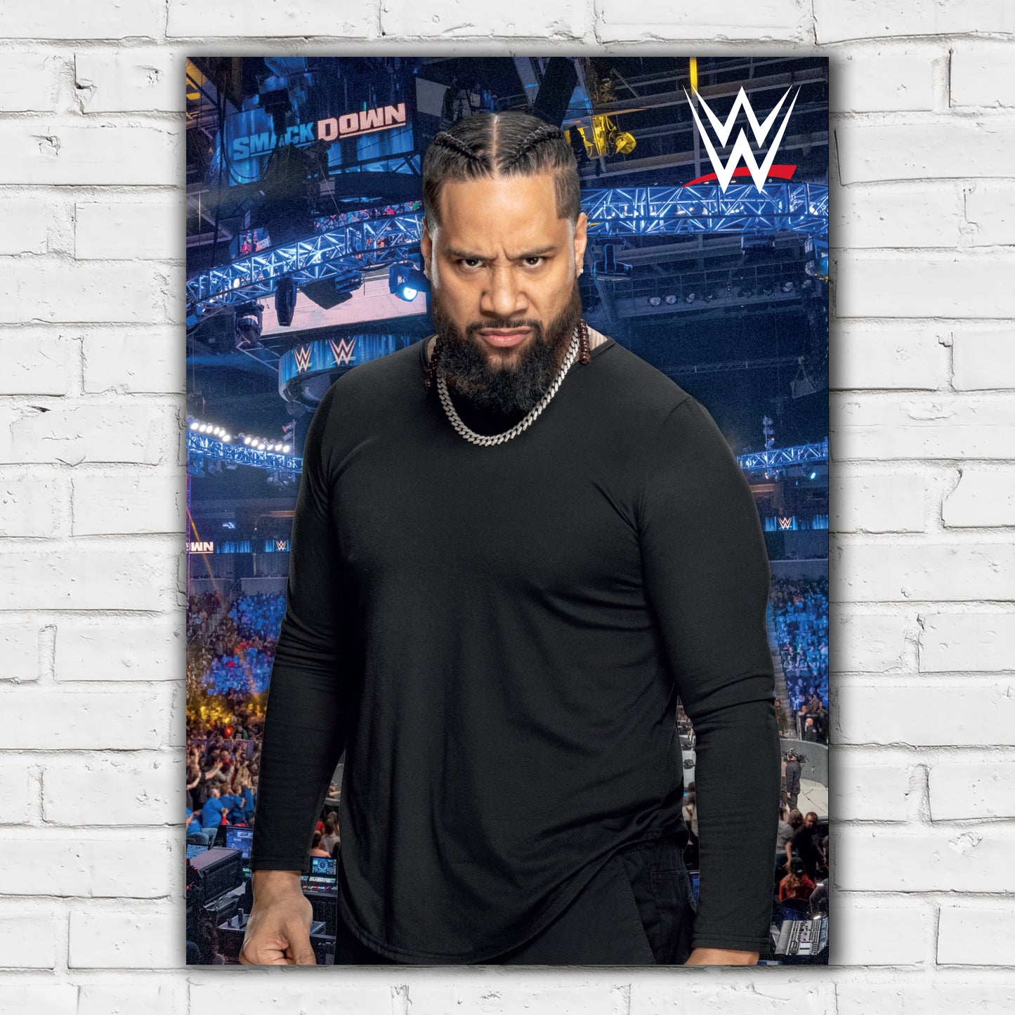 WWE Print - Jimmy Uso Crowd Poster Wrestling Wall Art