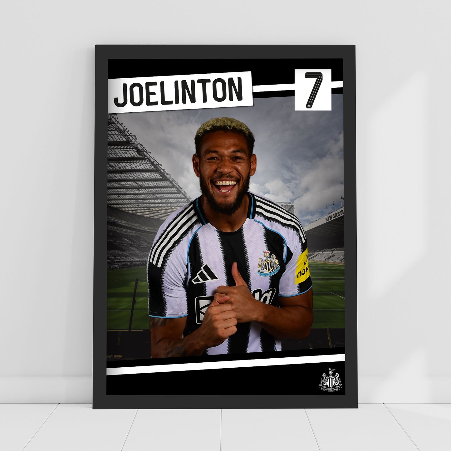 Newcastle United FC Print - Joelinton 25/26 Core Poster Football Wall Art