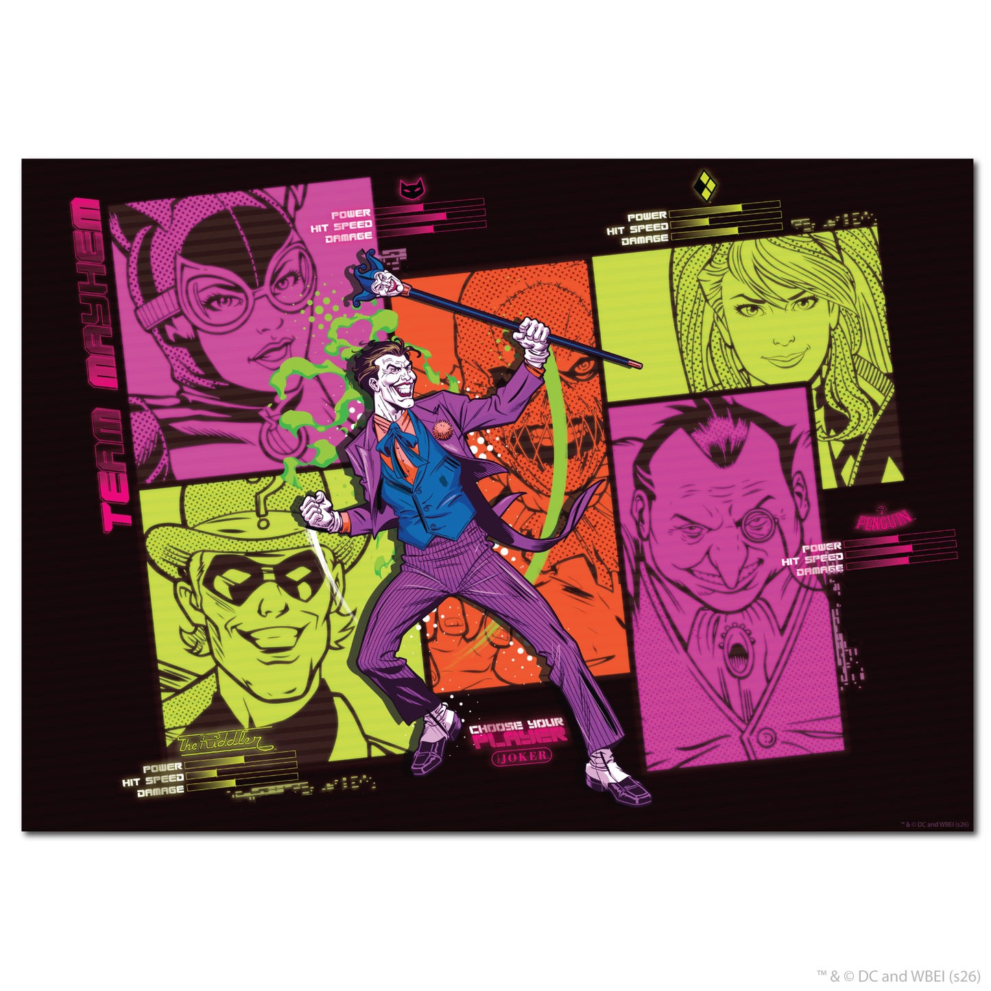 The Joker™ Print –  Choose Your Player Poster Wall Art