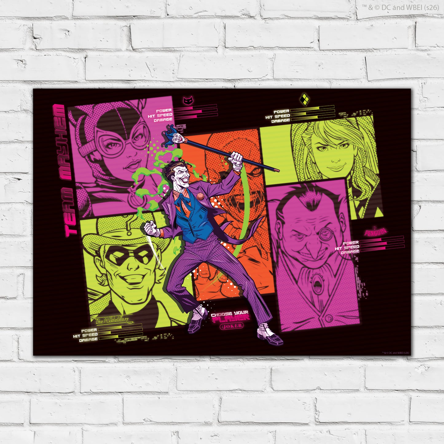 The Joker™ Print –  Choose Your Player Poster Wall Art