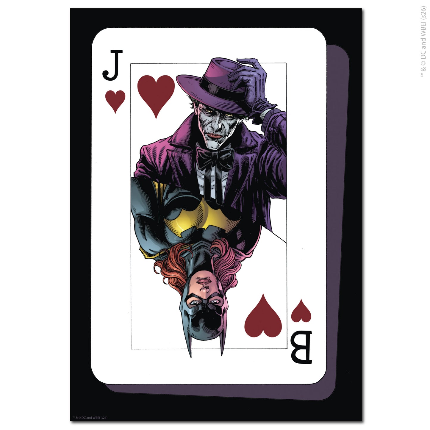 The Joker™ Print –  Joker And Batgirl Card Poster Wall Art