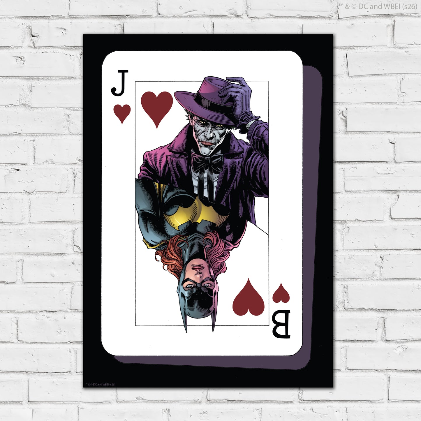 The Joker™ Print –  Joker And Batgirl Card Poster Wall Art