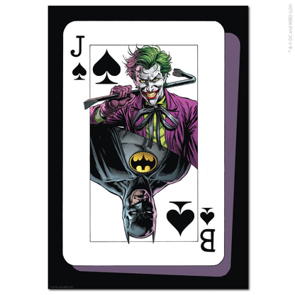 The Joker Print –  Joker And Batman Card Poster Wall Art