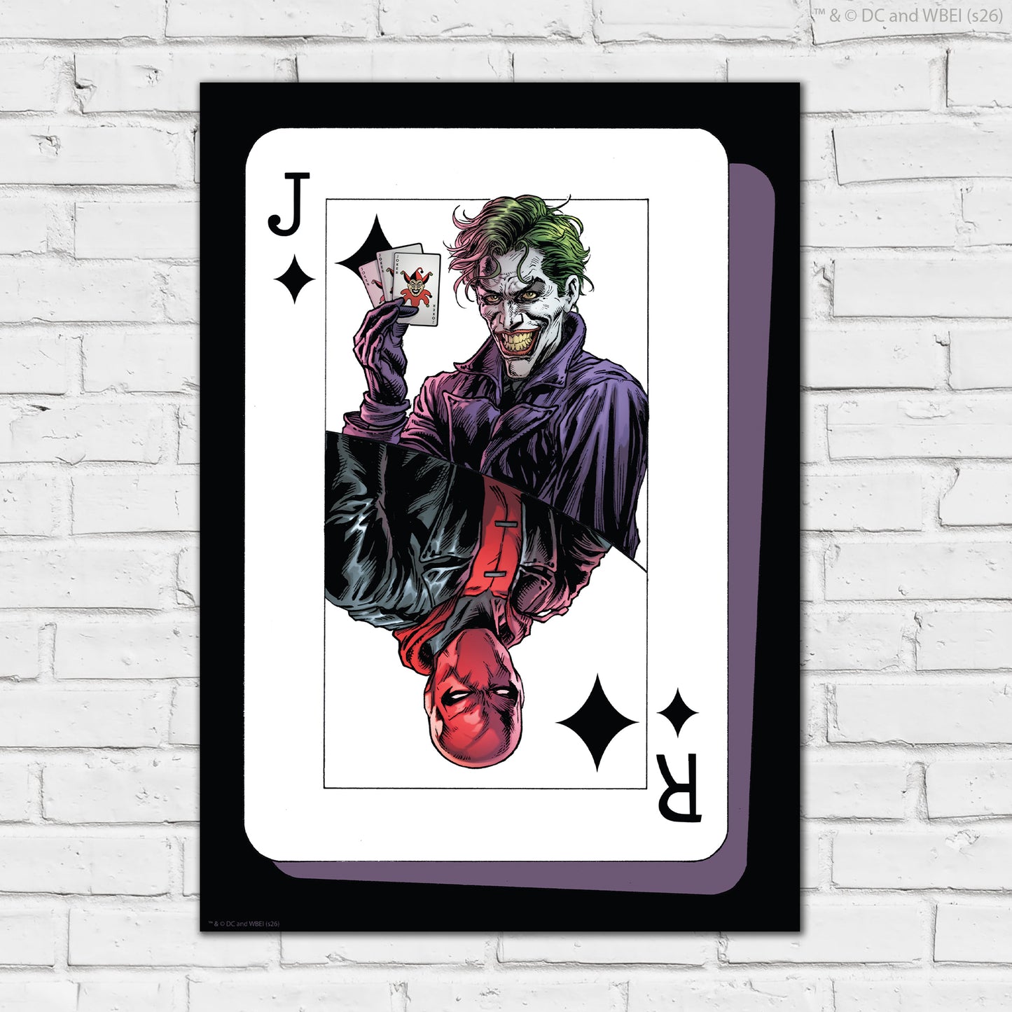 The Joker™ Print –  Joker And Red Hood Card Poster Wall Art