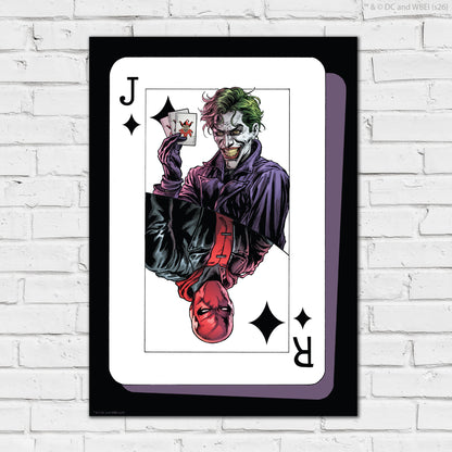 The Joker™ Print –  Joker And Red Hood Card Poster Wall Art