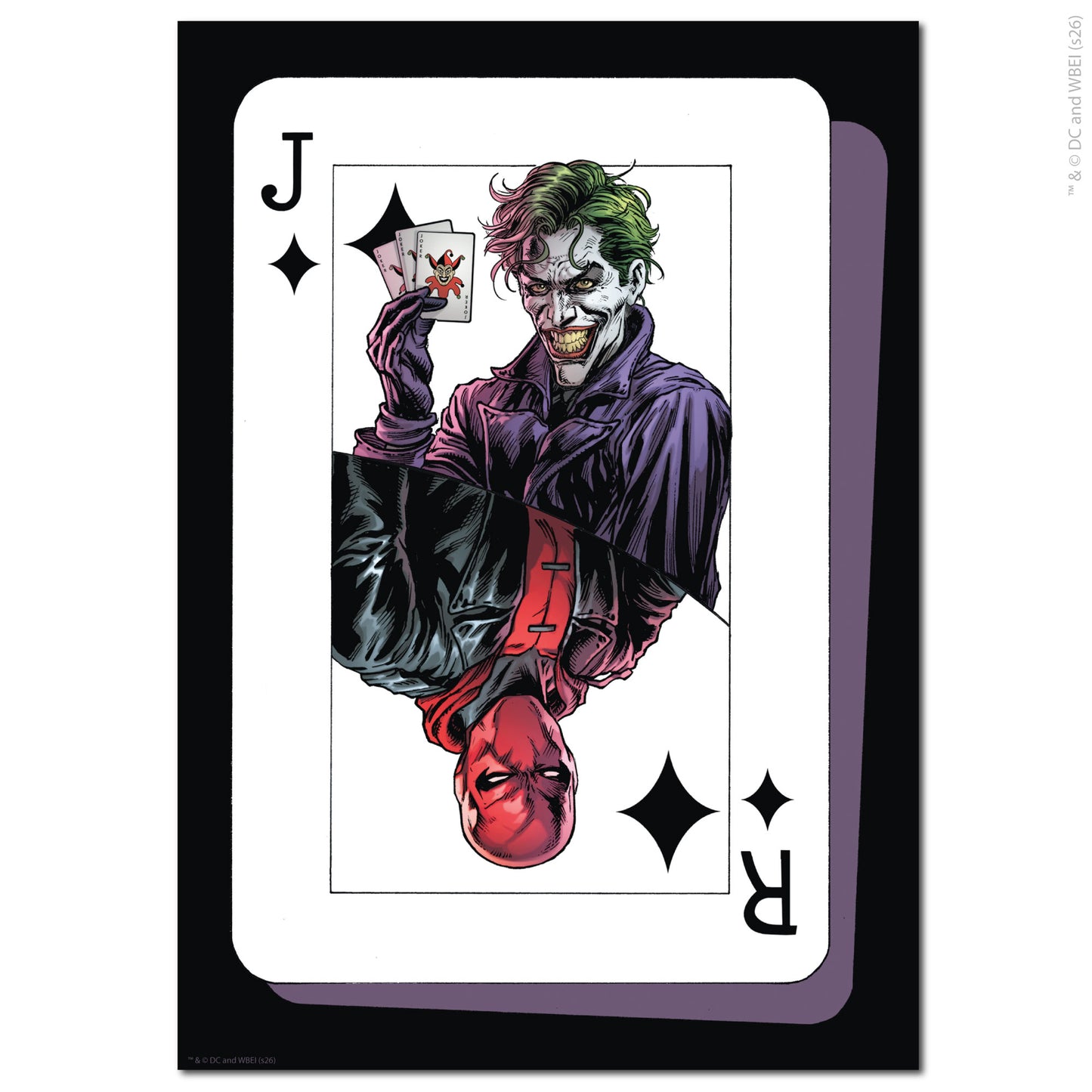 The Joker™ Print –  Joker And Red Hood Card Poster Wall Art