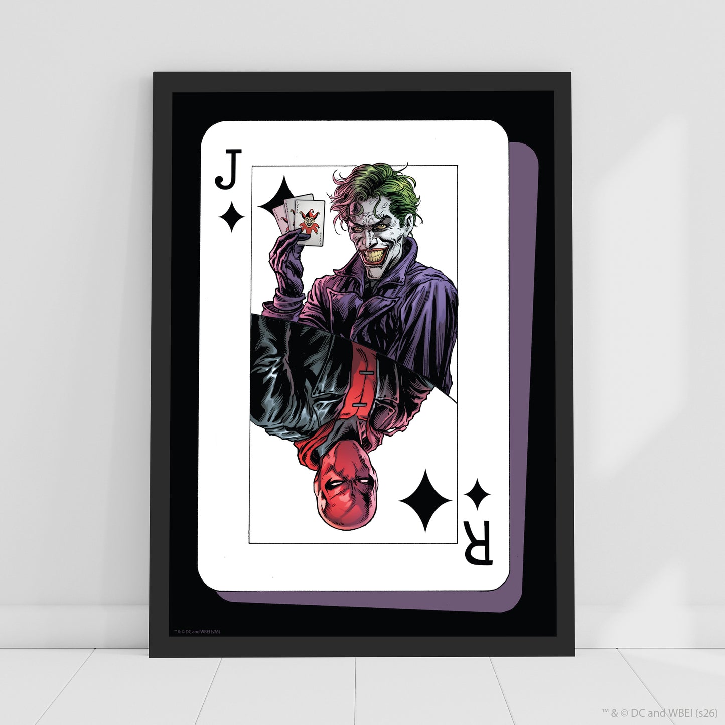 The Joker™ Print –  Joker And Red Hood Card Poster Wall Art
