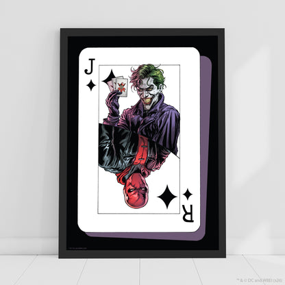 The Joker™ Print –  Joker And Red Hood Card Poster Wall Art