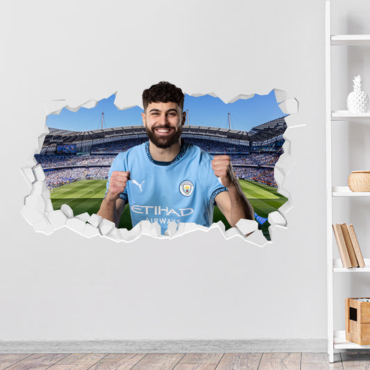 Manchester City FC - Gvardiol 24/25 Broken Wall Sticker