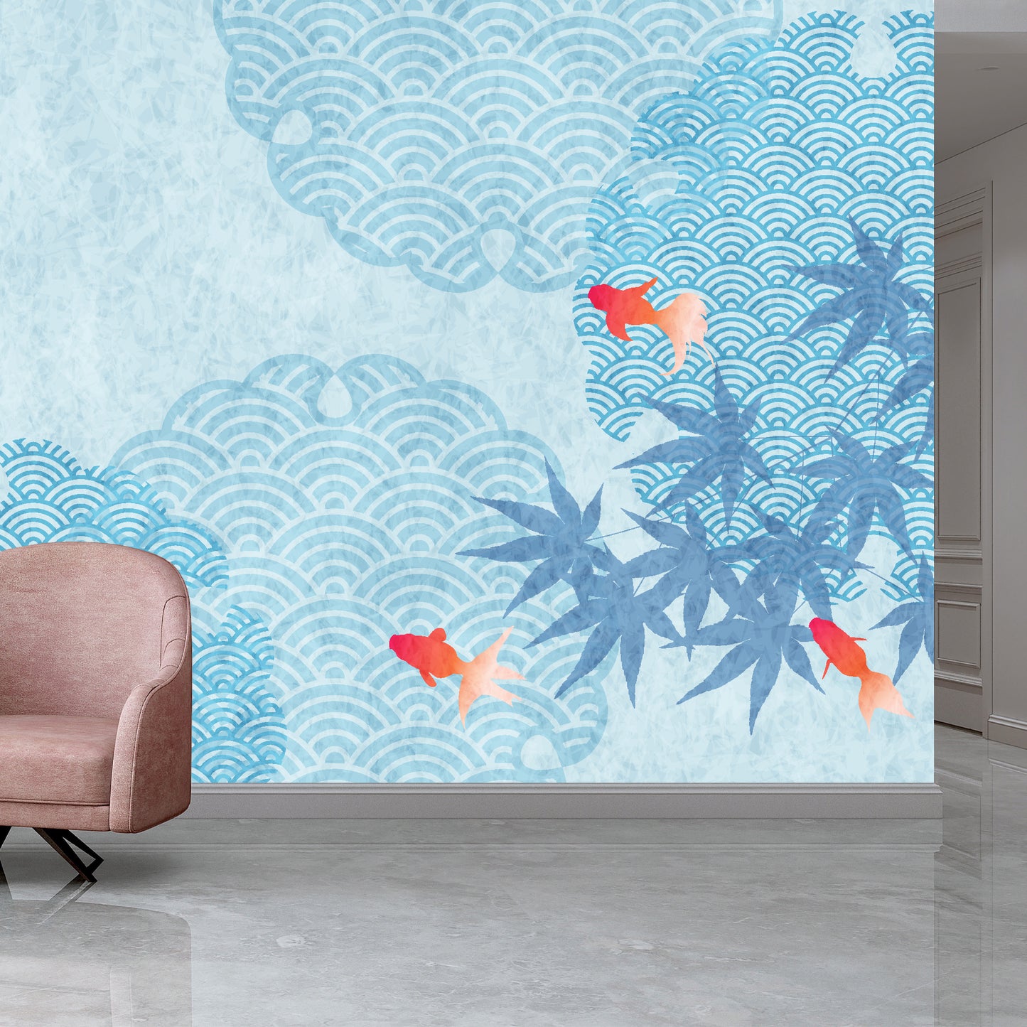 Just Keep Swimming Full Wall Mural