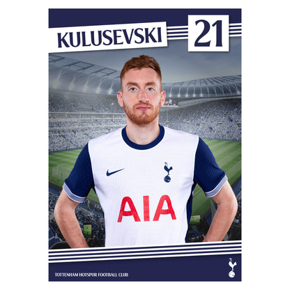 Tottenham Hotspur Print - Kulusevski 24-25 Poster Wall Art