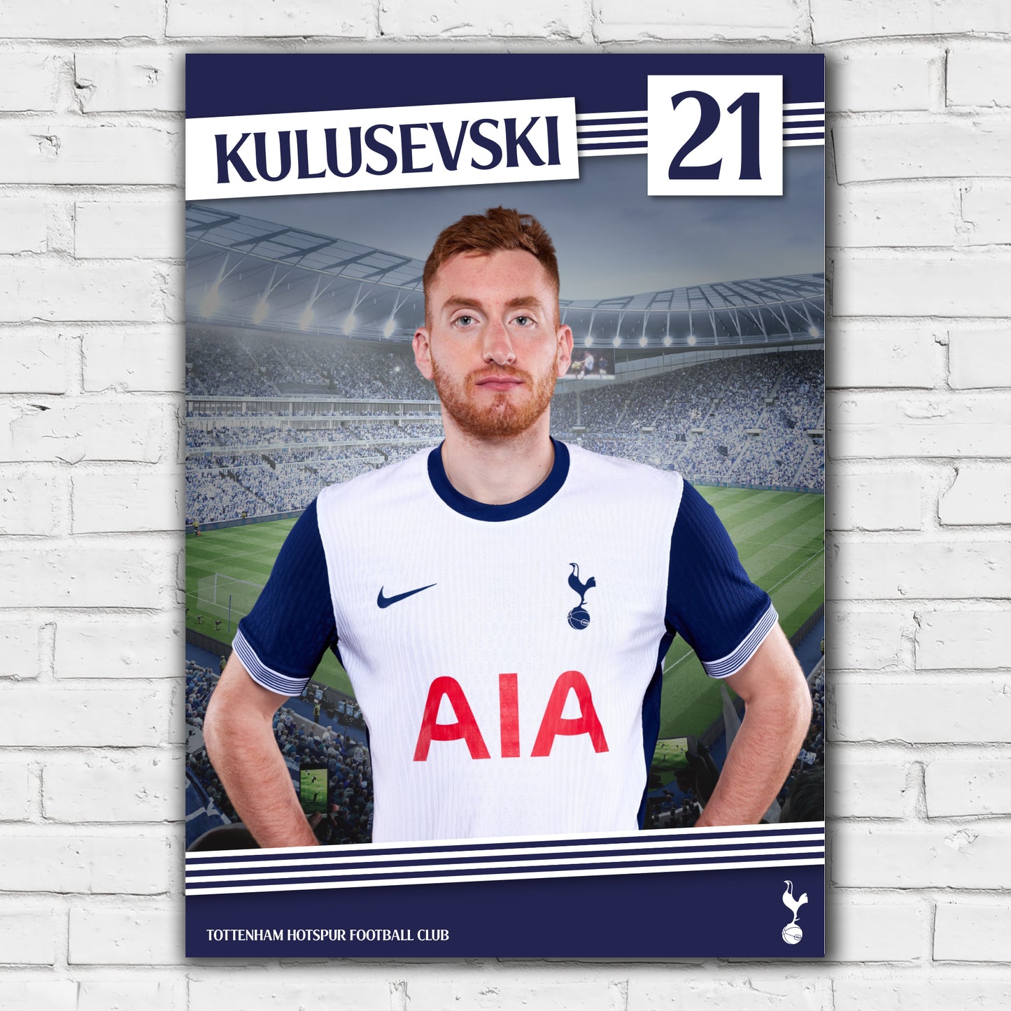 Tottenham Hotspur Print - Kulusevski 24-25 Poster Wall Art