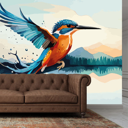 Kingfisher Full Wall Mural