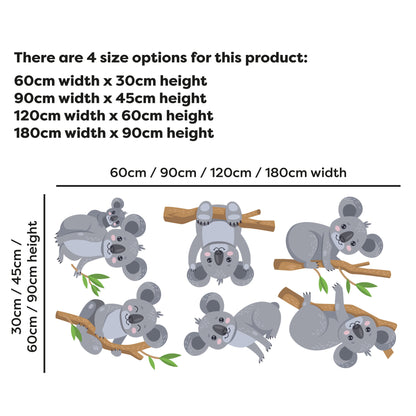 Animal Wall Sticker - Koala Decal Set Wall Art