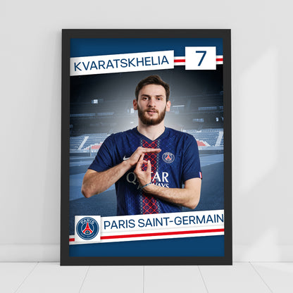 Paris Saint-Germain F.C. Print - Kvaratskhelia 25-26 PSG Player