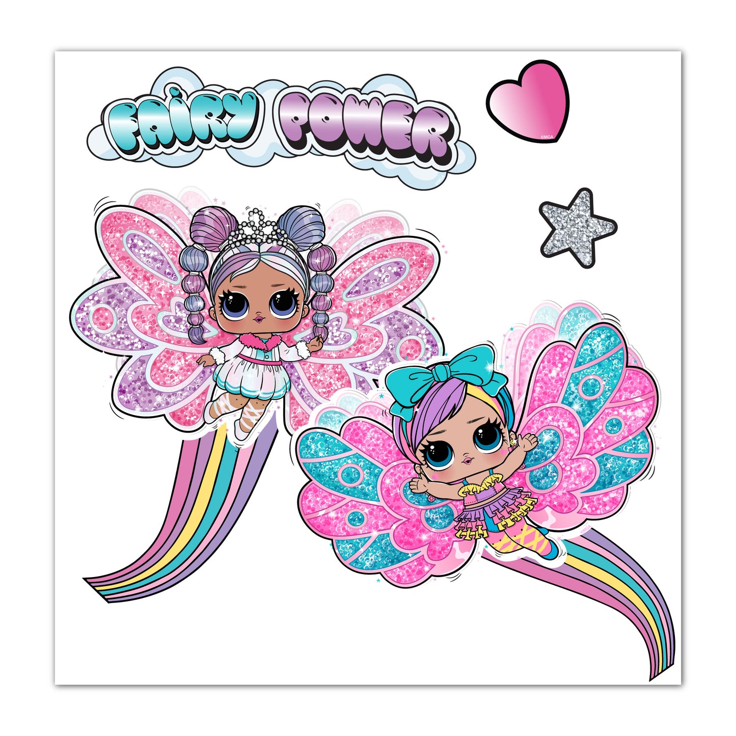 L.O.L Surprise! Wall Sticker - Fairies Fairy Power Wall Art