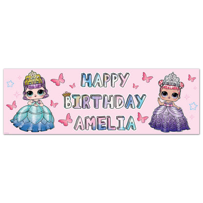 L.O.L Surprise! Birthday - Reign Personalised Name Banner Wall Sticker
