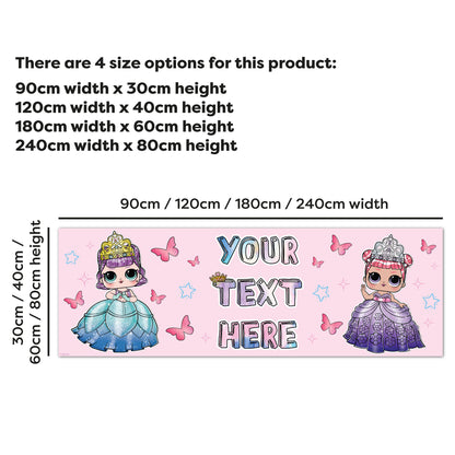 L.O.L Surprise! Birthday - Reign Personalised Name Banner Wall Sticker