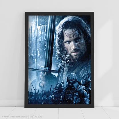 The Lord of the Rings Print – Aragorn Helms Deep Poster Wall Art