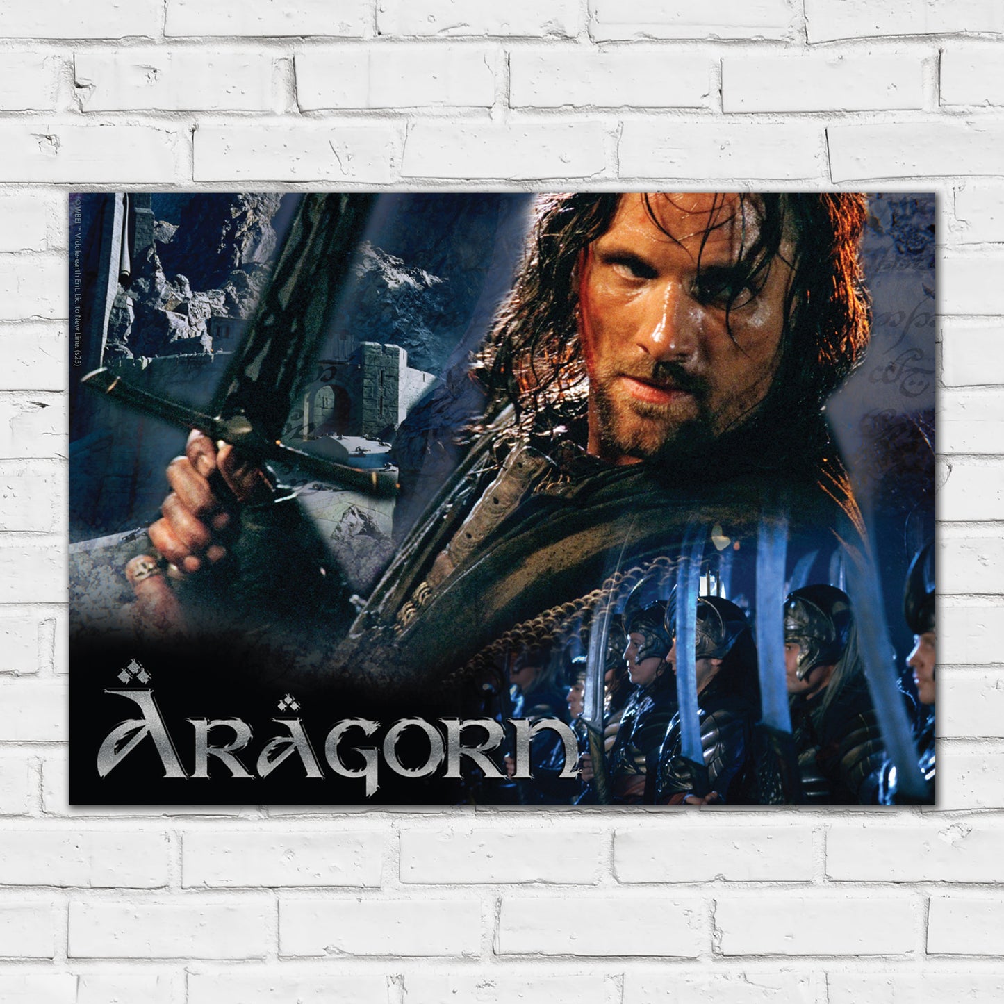The Lord of the Rings Print – Aragorn Andúril Poster Wall Art