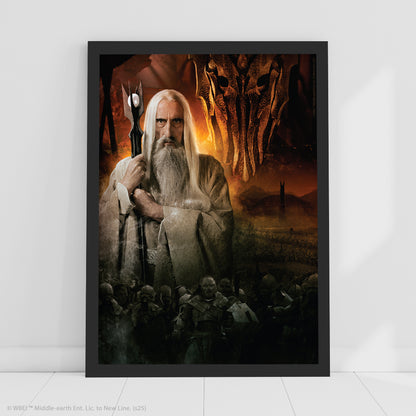 The Lord of the Rings Print –  Saruman Dark Wizard Poster Wall Art
