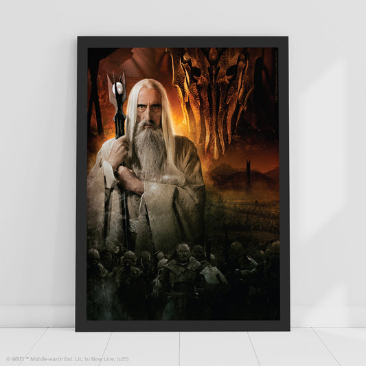 The Lord of the Rings Print –  Saruman Dark Wizard Poster Wall Art