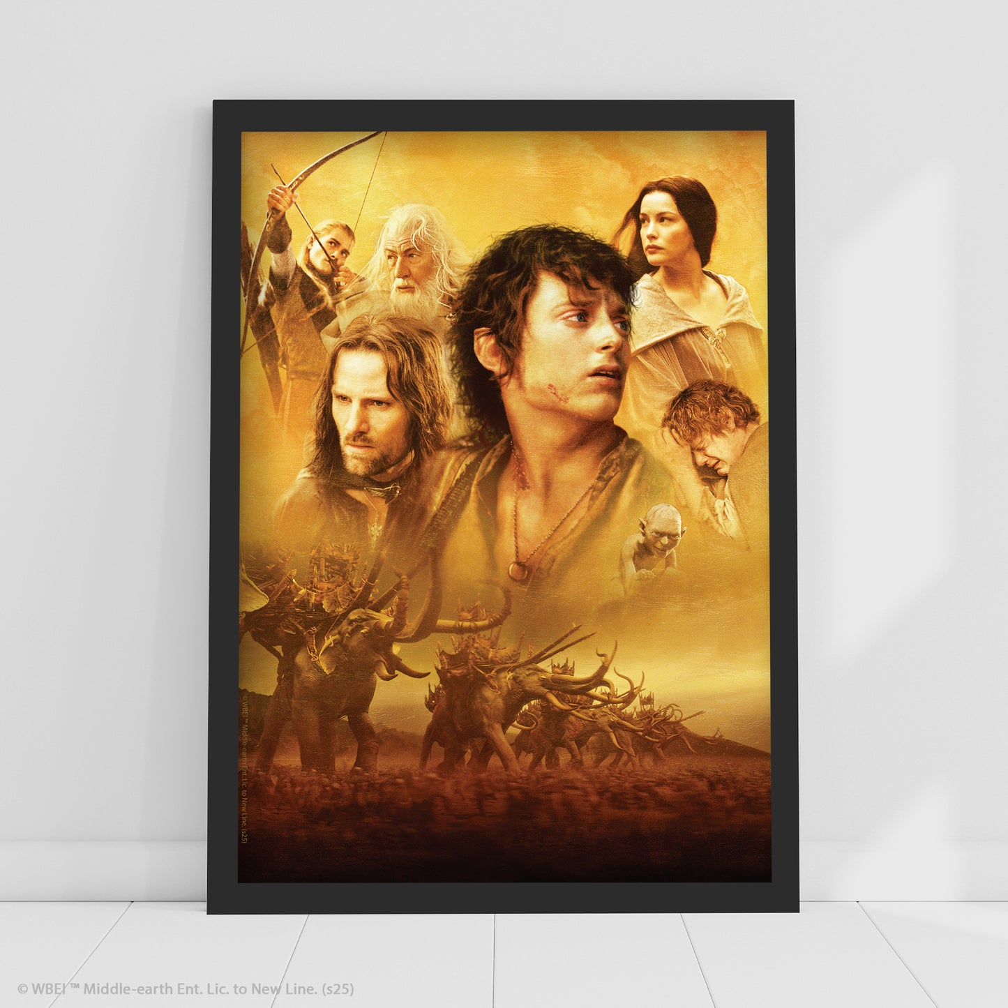 The Lord of the Rings Print –  Frodo And Elephant Army Poster Wall Art