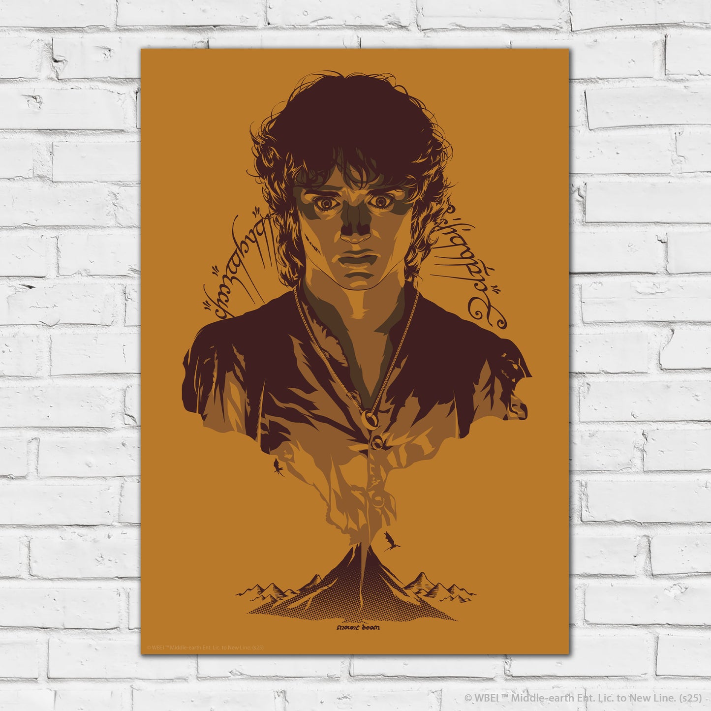 The Lord of the Rings Print – Frodo Mount Doom Poster Wall Art