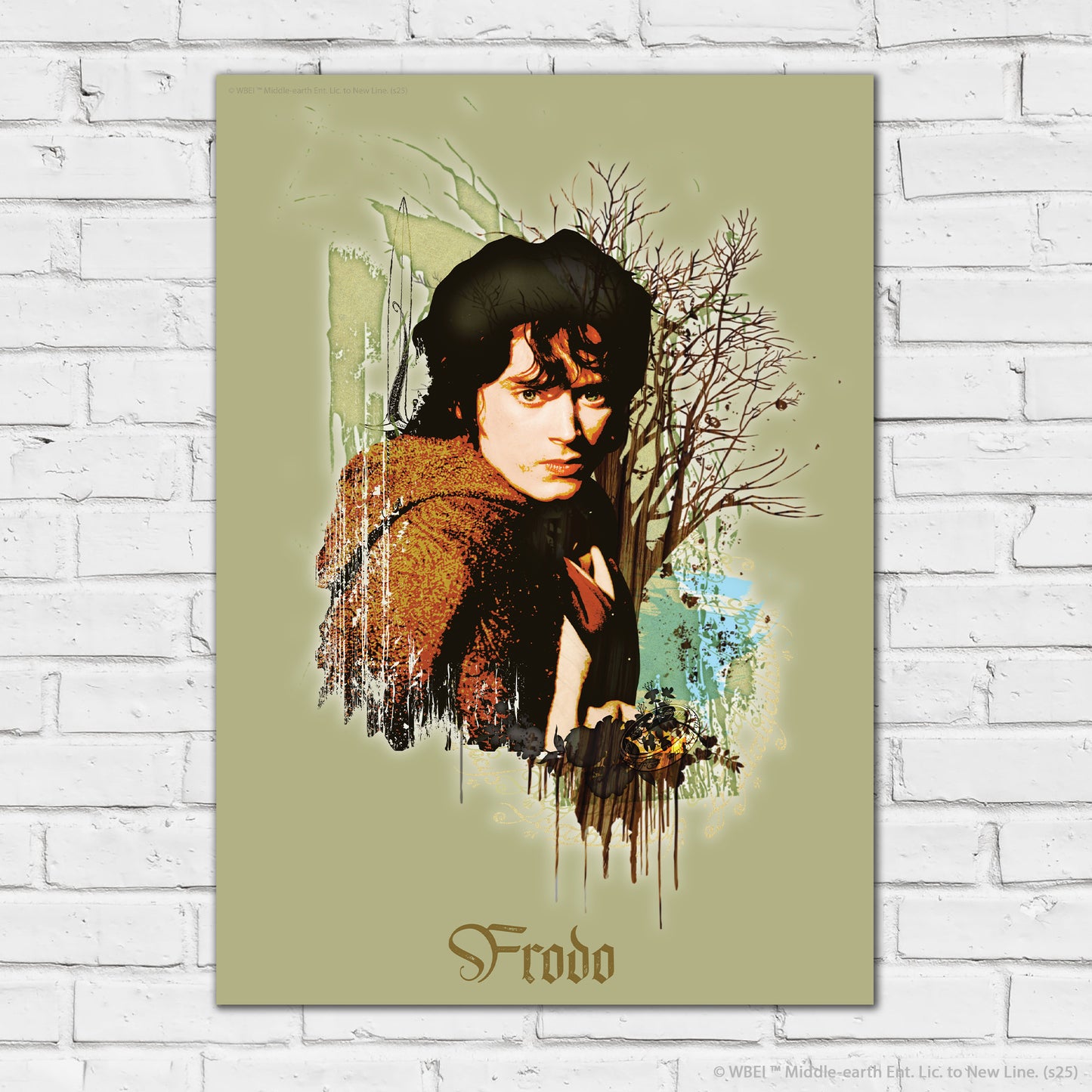 The Lord of the Rings Print – Frodo Green Poster Wall Art