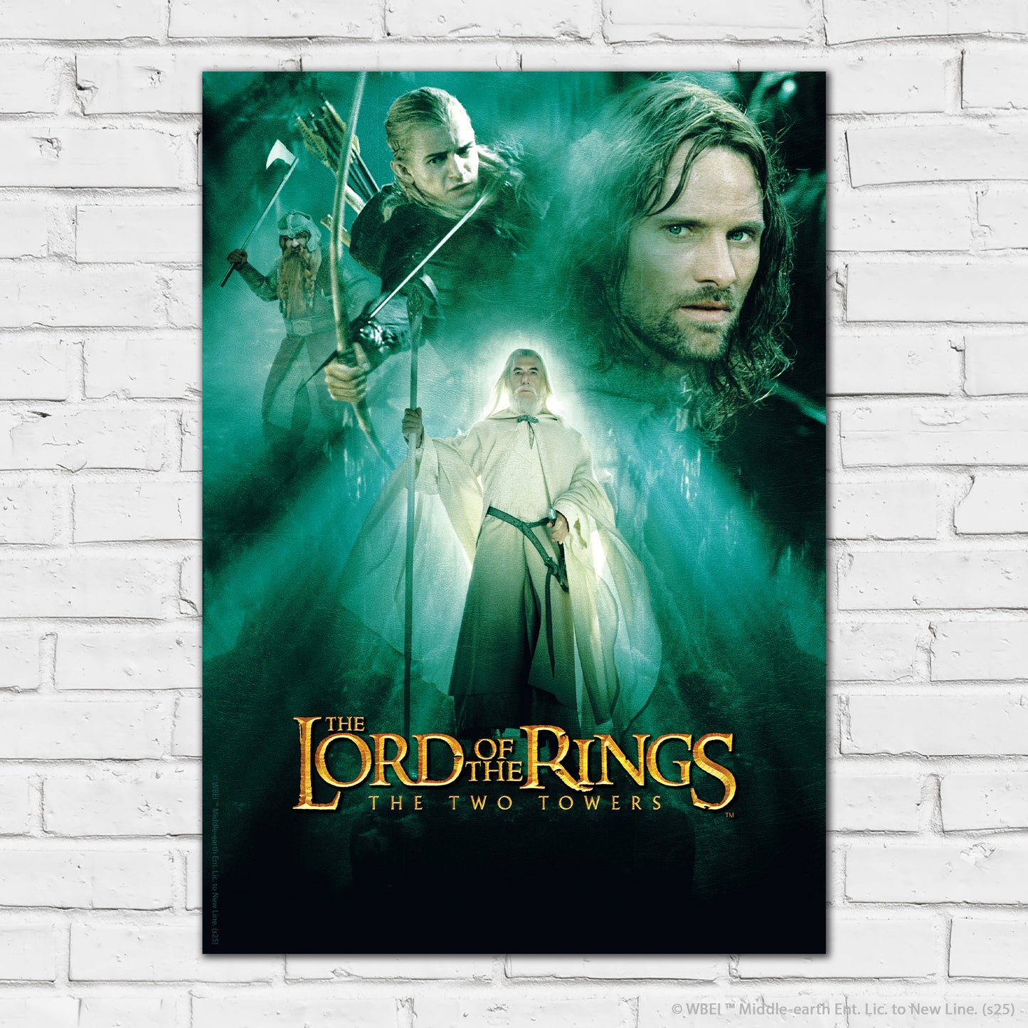 The Lord of the Rings Print –  Gandalf The Two Towers Poster Wall Art