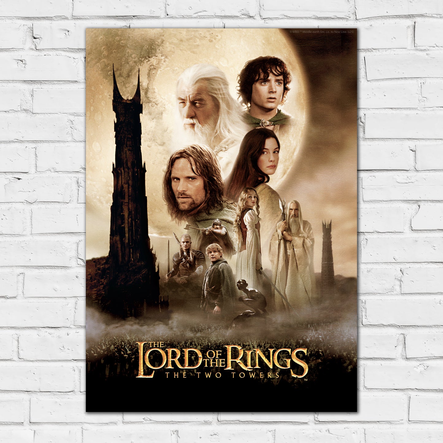 The Lord of the Rings Print –  The Two Towers Mordor Poster Wall Art