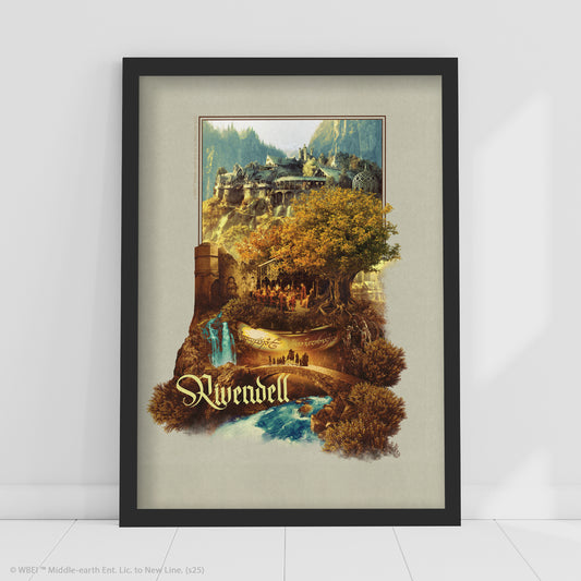 The Lord of the Rings Print –  Rivendell Poster Wall Art