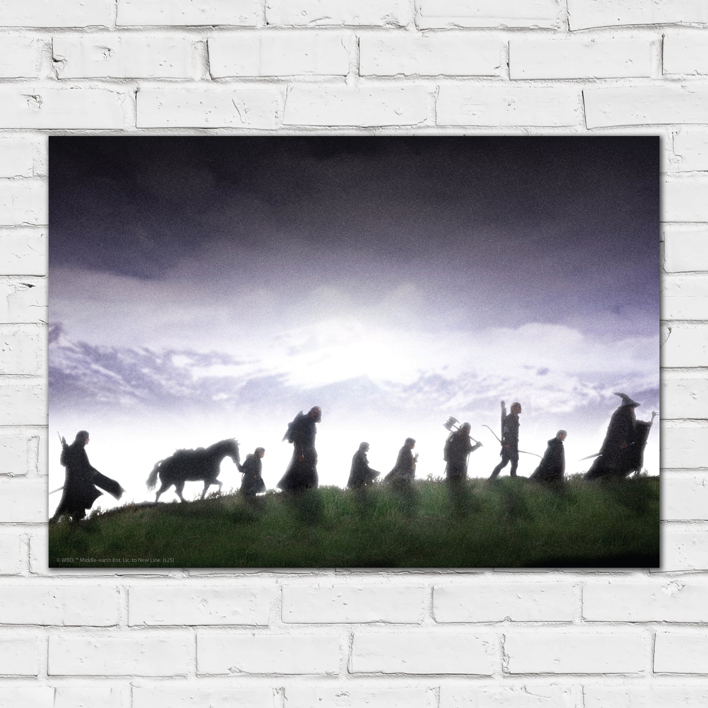 The Lord of the Rings Print –  The Fellowship Group Walking Poster Wall Art