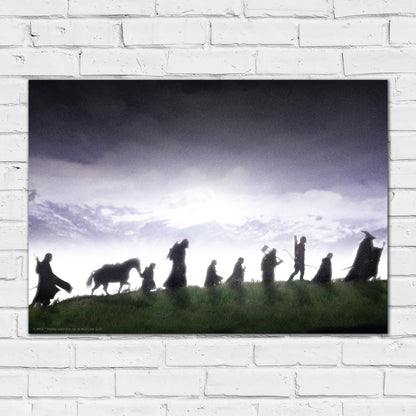 The Lord of the Rings Print –  The Fellowship Group Walking Poster Wall Art