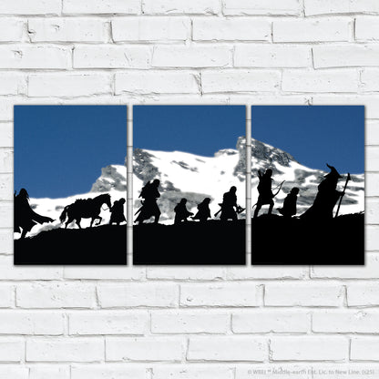 The Lord of the Rings Print –  The Fellowship Of The Ring Group Walking Set of 3 Posters