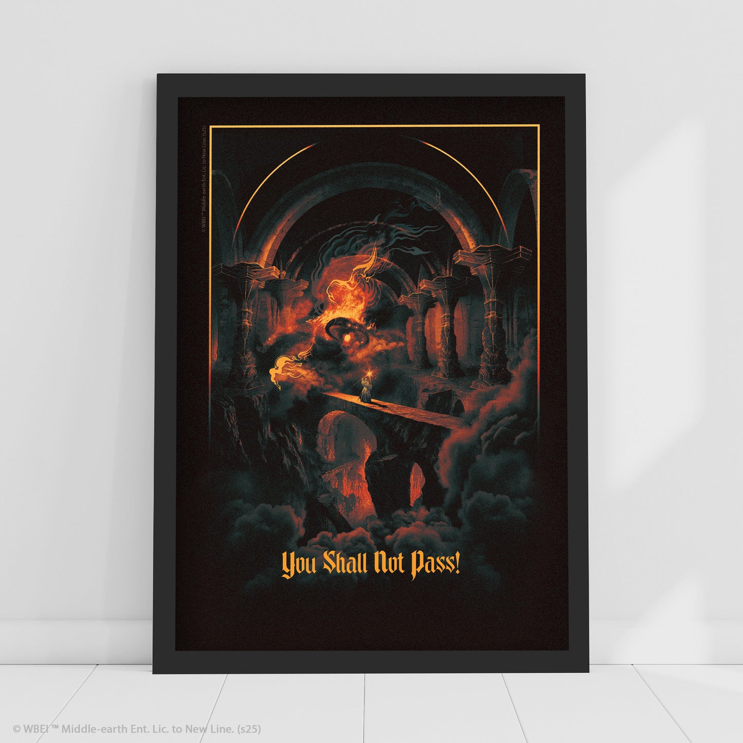 The Lord of the Rings Print –  You Shall Not Pass Scene Poster Wall Art