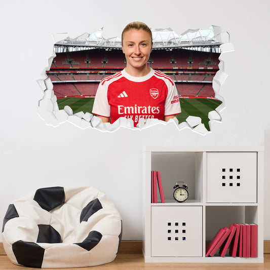 Arsenal FC - Leah Williamson 25/26 Broken Wall Sticker