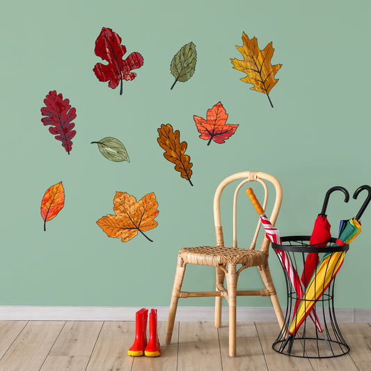 Dining Room Wall Sticker - Leaves Decal Wall Art