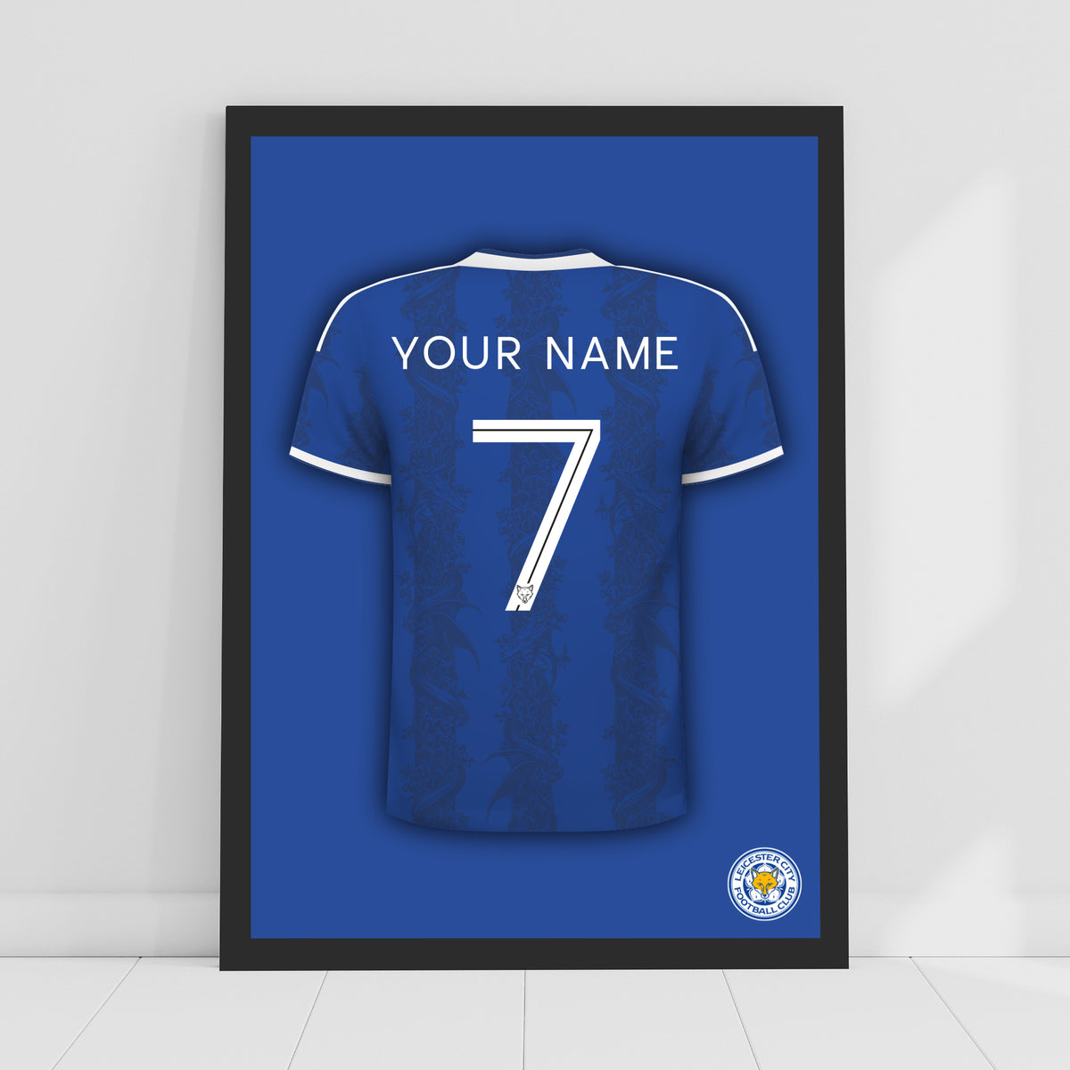 Leicester City Print - 26/27 Personalised Shirt Design Poster